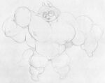  2019 3_toes 4_fingers abs anthro canid canine claire_(harvey_beaks) eyewear fangs feet female fingers fist fox genitals glasses hair half-closed_eyes harvey_beaks harvey_beaks_(series) mammal monochrome muscular muscular_female narrowed_eyes nipples nude open_mouth pussy sbshouseofpancakes short_hair toes traditional_media_(artwork) 