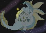  absurd_res anthro dragon female floating hi_res hyper macro pauliusthemad planet pregnant solo space sun vwpologt wings world 