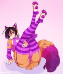  &lt;3 4_toes canid canine clothing feet footwear fox girly graveyardcat hi_res legs_up male mammal paws purple_eyes socks solo symon toes 