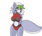  anthro bottomwear breasts canid canine canis clothing collar ear_piercing female five_nights_at_freddy&#039;s five_nights_at_freddy&#039;s:_security_breach hair hand_behind_head lipstick machine makeup mammal multicolored_hair navel navel_piercing piercing robot roxanne_wolf_(fnaf) scottgames shorts skelmandraws solo spiked_collar spikes standing video_games wolf 