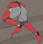  2019 absurd_res action_pose agility_robotics ambiguous_gender butt cassie_(agility_robotics) grey_body hi_res machine methados not_furry pose rear_view robot solo steps 