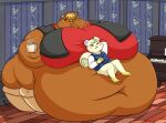  animal_crossing anthro athletic athletic_male barefoot belly beverage big_belly big_breasts big_butt blob_(disambiguation) blush breasts brown_body butt clothed clothing coffee coffee_mug deep_navel digital_media_(artwork) domestic_cat duo eyes_closed fangs feet felid feline felis female fur furniture grandpaced hair hand_behind_head hi_res huge_breasts huge_butt hyper hyper_belly hyper_breasts hyper_butt jacket katt_(animal_crossing) keyboard_instrument lounging male male/female male_on_top mammal marshal_(animal_crossing) morbidly_obese morbidly_obese_anthro multicolored_hair musical_instrument navel nintendo obese obese_anthro obese_female on_top onomatopoeia overweight overweight_anthro overweight_female partially_clothed piano ring rodent sciurid smile sofa sound_effects text topwear tree_squirrel video_games wide_hips 