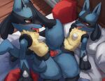  anthro anthro_on_anthro anthro_penetrated anthro_penetrating anthro_penetrating_anthro blush erection female female_penetrated genitals looking_pleasured lucario male male/female male_penetrating male_penetrating_female nintendo penetration penile penile_penetration penis penis_in_pussy pok&eacute;mon pok&eacute;mon_(species) pussy seraziel sex spread_legs spreading vaginal vaginal_penetration video_games 