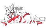  anthro artist bdsm big_breasts bondage bound breasts canid canine canis cheynenne(ampurz) colored_sketch domestic_dog female furry herding_dog invalid_tag looking_at_viewer mammal nsfw pastoral_dog pinup pose ribbon_bondage ribbons sketch temrin thick_thighs welsh_corgi yellow_eyes 