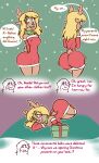  arm_warmers armwear big_butt butt capreoline cervid clothing deltarune female footwear gift_box hi_res huge_butt mammal noelle_holiday norithics reindeer santa_dress socks solo undertale_(series) video_games 