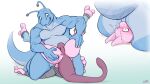  alien anthro balls butt clothing duo facesitting genitals hoodie lapatte legendary_pok&eacute;mon male male/male mewtwo nintendo pat_(lapatte) pok&eacute;mon pok&eacute;mon_(species) size_difference spreading_butt_cheeks topwear video_games 