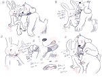  4:3 anthro balls canid canine canis collar dirty_talk domestic_dog duo erection genitals hi_res jellycakeslice lagomorph leash leash_pull male male/male mammal max_(sam_and_max) penis sam_and_max samuel_dog shy tail_motion tailwag 