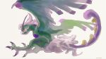 absurdres black_eyes closed_mouth commentary_request facial_hair from_side highres looking_down mustache no_humans pecohophop pokemon pokemon_(creature) simple_background solo talons tornadus tornadus_(therian) 