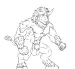  animal_genitalia anthro balls blizzard_entertainment bovid bovine braided_hair cattle european_mythology flaccid fur genitals greek_mythology hair hooves horn male male/male mammal minotaur mythology naughty_ram penis sheath solo tauren video_games warcraft warrior 