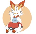  ambiguous_gender anthro diaper hi_res kibacpup lagomorph leporid mammal nintendo padded padding pok&eacute;mon pok&eacute;mon_(species) rabbit scorbunny solo tired video_games 