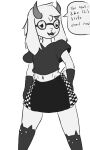  anthro blackpatapon bovid caprine cat_stockings deltarune eyewear girly glasses goat goth hi_res male male/male mammal ralsei simple_background simple_drawing solo undertale_(series) video_games 