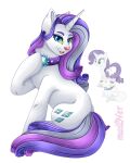  absurd_res alpha_channel collar domestic_cat equid equine felid feline felis female feral friendship_is_magic fusion hair hasbro hi_res horn mailner mammal multicolored_hair my_little_pony opalescence_(mlp) purple_hair rarity_(mlp) solo unicorn white_body 