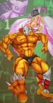  abs angel angewomon anthro armor bandai_namco blonde_hair blood bodily_fluids breasts bulge claws clothing defeated digimon digimon_(species) domestic_cat dragon felid feline felis female gatomon hair headgear helmet hi_res human long_hair male mammal muscular muscular_anthro muscular_male nanikasitarou nipples one_eye_closed orange_body orange_skin pecs red_hair teeth toe_claws underwear veiny_muscles wargreymon wings wounded 