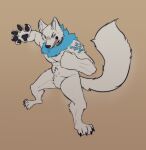  canid canine hi_res mammal mendobear model_sheet paws tattoo were werecanid werecanine werewolf white 