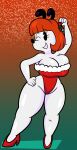  2021 absurd_res anthro big_breasts breasts canid canine canis christmas christmas_clothing cleavage clothed clothing curvy_figure digital_media_(artwork) disney domestic_dog dot_eyes erica_(disney) eyelashes female fingers fur hair hand_on_hip hi_res high_heels holidays hourglass_figure huge_breasts leotard looking_at_viewer mammal mickey_mouse_shorts mistletoe one_eye_closed orange_hair plant short_hair simple_background smile snow snowing solo someth1ngoranother standing teeth thick_thighs voluptuous white_body white_fur wide_hips wink winking_at_viewer 