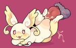  abdominal_bulge blush bodily_fluids cum duo female feral feralsoren genital_fluids knot male male/female mega_audino mega_evolution nintendo pok&eacute;mon pok&eacute;mon_(species) video_games 