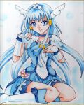  cure_beauty inunekochan precure smile_precure! traditional_media watercolor_pencil_(medium) 