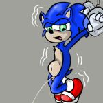  anthro bladder_bulge bodily_fluids clothing crying desperation eulipotyphlan flaccid footwear footwear_only genital_fluids genitals hedgehog hi_res illegaleel male mammal mostly_nude omorashi peeing penis restrained sega shaking shoes shoes_only simple_background small_penis solo sonic_the_hedgehog sonic_the_hedgehog_(series) tears urine urine_stream wetting 