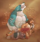  absurd_res anthro caesartt canid canine duo felid hi_res inflation knotting lion male male/male mammal pantherine rough_sex sex size_difference were werecanid werecanine werewolf wulfiewilk x-ray 