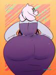  animated anthro big_butt boss_monster bouncing_butt bovid butt caprine female hand_on_hip huge_butt looking_at_viewer looking_back looking_back_at_viewer mammal mature_female overweight shaking_butt solo toriel undertale undertale_(series) video_games wolftang 