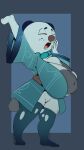  anthro areola big_breasts breasts clothed clothing female genitals hi_res huge_breasts hyper hyper_breasts inverted_nipples nintendo nipples no_underwear oshawott overweight penlink pok&eacute;mon pok&eacute;mon_(species) pussy solo video_games 