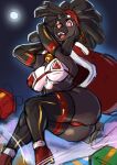 absurd_res anthro aryn_(the_dogsmith) big_butt breasts butt canid canine canis christmas clothing domestic_dog female hi_res holidays legwear mammal panties sketch solo the_dogsmith thick_thighs thigh_highs underwear wide_hips 