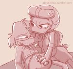  anatid anseriform anthro avian ball_fondling balls beak bedroom_eyes bird bodily_fluids clothed clothing cum disney duck ducktales ducktales_(2017) duo female fondling genital_fluids genitals goldie_o&#039;gilt handjob male male/female narrowed_eyes on penile penis scroldiensfw scrooge_mcduck seductive sex smile spread_legs spreading 