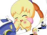  artist_request blush breasts fumu kirby kirby_(series) meta_knight nintendo smile tiff 