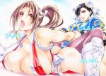  2girls assertive_female black_eyes black_hair blue_dress bracelet breast_press breasts brown_eyes brown_hair brown_legwear bun_cover china_dress chinese_clothes chun-li cleavage cross-laced_footwear crossover double_bun dress fatal_fury jewelry large_breasts long_hair lying marker_(medium) multiple_girls ninja on_stomach open_mouth pantyhose pelvic_curtain ponytail puffy_short_sleeves puffy_sleeves revealing_clothes rope shiranui_mai short_sleeves spiked_bracelet spikes street_fighter struggling submission_hold surprised the_king_of_fighters traditional_media white_footwear wrestling yqgkg 