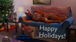  3d_(artwork) absurd_res anthro antlers bedding big_dildo blanket blender_(software) bow_(disambiguation) bow_tie cervid christmas christmas_tree condom digital_media_(artwork) dildo female furniture gift hi_res holding_dildo holding_object holding_sex_toy holidays horn lube_bottle mammal plant reclining salty_doggo sex_toy sexual_barrier_device sitka sofa solo tillwoofie towel tree 