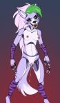  absurd_res anthro bodily_fluids breasts canid canine canis claws cum cum_drip cybernetics discreet_user dripping fangs female five_nights_at_freddy&#039;s five_nights_at_freddy&#039;s:_security_breach genital_fluids genitals hi_res machine mammal pussy roxanne_wolf_(fnaf) scary scary_face scottgames solo video_games wolf 