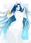  5_fingers amur anthro blue_eyes blue_hair breasts canid canine clothed clothing eyebrows eyelashes female fingers fox hair hi_res mammal simple_background 