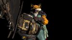  3d_(artwork) angry anthro blood bodily_fluids canid canine chainsaw clothed clothing decapitation digital_media_(artwork) doom_(series) epic_games fennix fennix_(fortnite) first_person_view fortnite fox fully_clothed gloves handwear hi_res holding_object holding_weapon id_software looking_at_viewer male mammal open_mouth power_tool severed_head shoulder_pads solo source_filmmaker teeth tools video_games weapon 