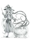  anthro baron_engel belt cauldron clothing equid equine female friendship_is_magic graphite_(artwork) hat headgear headwear hi_res horn looking_at_another mammal my_little_pony pencil_(artwork) simple_background solo tentacles traditional_media_(artwork) trixie_(mlp) unicorn wand white_background witch_costume witch_hat 