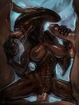  3:4 alien alien_(franchise) fellatio female gangbang genitals group group_sex human humanoid male male/female mammal neurodyne oral penetration penile penis sex unknown_species xenomorph 