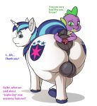  anal anal_fingering anal_juice anus balls big_balls big_butt blue_hair bodily_fluids butt dragon duo equid equine equine_anus equine_genitalia fingering friendship_is_magic fur genitals hair hasbro hi_res horn looking_back male mammal my_little_pony puffy_anus purple_body purple_scales scales shining_armor_(mlp) spike_(mlp) spread_anus spreading tacoghastly unicorn white_body white_fur 