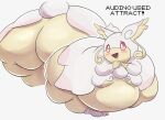  absurd_res anthro audino big_butt blush breasts butt female fur hi_res long_ears mammal mega_audino mega_evolution nintendo obese obese_anthro obese_female overweight overweight_anthro overweight_female pink_eyes pok&eacute;mon pok&eacute;mon_(species) smile solo thick_thighs veryfilthything video_games white_body white_fur wide_hips 