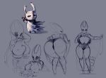  anthro arthropod big_breasts boob_hat breast_on_head breast_play breasts butt female genitals group happy hi_res hollow_knight hornet hornet_(hollow_knight) hugging_legs hymenopteran insect larger_female male male/female one_piece_suit one_piece_top penis protagonist_(hollow_knight) sex size_difference smaller_male team_cherry text titfuck unyin vespid video_games wasp 