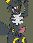  absurd_res anthro blush eeveelution genitals hi_res makilux male nintendo nude penis pok&eacute;mon pok&eacute;mon_(species) smile solo umbreon video_games 