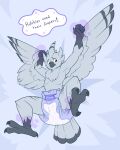  ambiguous_gender anthro avian bird cuddlehooves diaper embarrassed english_text owl padded padding soarinskies_abdl_(bird) solo text 