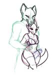  accessory alluringcryptid anthro big_dom_small_sub bra breasts claws clothing digital_media_(artwork) dominant duo erection female genitals gnoll horn hyaenid kip_(alluringcryptid) kobold larger_male legwear lingerie male male/female mammal non-mammal_breasts notched_ear panties penis reptile scalie simple_background size_difference sketch smaller_female spotted_hyena stretch_(alluringcryptid) thigh_highs underwear vein veiny_penis 