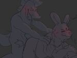  alligator alligatorid anthro blush bonnie_(fnaf) clothing crocodilian duo five_nights_at_freddy&#039;s five_nights_at_freddy&#039;s:_security_breach hi_res icedoats lagomorph leporid male male/male mammal mohawk montgomery_gator_(fnaf) muscular rabbit reptile rough_sex scalie scottgames sex tongue tongue_out uniform video_games whiskers 