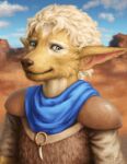  2021 anthro blue_eyes clothed clothing day detailed_background digital_media_(artwork) fur hair irbeus male outside sky smile 