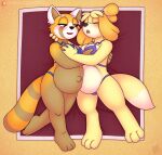  aggressive_retsuko ailurid animal_crossing anthro beach belly big_belly bikini blush breast_play breasts canid canine canis clothed clothing digital_media_(artwork) domestic_dog drxii duo female female/female fur hair hi_res isabelle_(animal_crossing) mammal navel nintendo open_mouth pregnant red_panda retsuko sand sanrio seaside shih_tzu smile swimwear toy_dog video_games yellow_body yellow_fur 