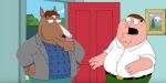  20th_century_fox 4_fingers anthro belt black_belt blue_clothing blue_sweater blue_topwear blue_wall bojack_horseman bojack_horseman_(character) bottomwear brown_body brown_fur brown_hair chin_balls clothed clothing cloud crossover duo equid equine eyewear eyewear_on_head family_guy fingers fur fuzzy_door_productions gasp glasses glasses_on_head green_bottomwear green_clothing green_pants grey_clothing grey_jacket grey_topwear hair hand_on_hip horse jacket male male/male mammal meme mountain netflix open_door pants peter_griffin pink_nose plant shirt sky suit_jacket suprised_look surprise sweater topwear tree unknown_artist white_clothing white_hair white_shirt white_topwear 