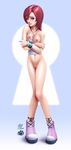  blue_eyes breasts female girl highres kairi kingdom_hearts pussy red_hair smile uncensored 