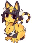  :&lt; alternate_costume animal_crossing animal_ears animal_print ankha_(animal_crossing) anthro bangs big_breasts bikini black_eyes black_hair blonde_hair blue_hair blunt_bangs blush bodily_fluids breast_squeeze breasts butt cat_ears_(disambiguation) cat_tail closed_mouth clothing cow_print domestic_cat egyptian felid feline felis female fukurou0807 hair hi_res holding_breast horn looking_at_viewer mammal multicolored_hair multiple_angles nintendo panties short_hair side-tie_bikini simple_background solo sweat swimwear underwear video_games white_background yellow_body 