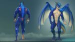 16:9 anthro auction com dragon drem furaffinity hi_res hnz illustration male model_sheet muscular paint pose ring sale scales solo tail widescreen wings