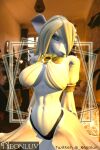  3d_(artwork) anthro big_breasts black_clothing black_lingerie breasts burmecian clothed clothing digital_media_(artwork) female final_fantasy final_fantasy_ix freya_crescent fur green_eyes hair hi_res lingerie mammal murid murine neonluv rat rodent solo source_filmmaker square_enix video_games white_body white_fur white_hair 