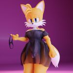 3d_(artwork) absurd_res adri164 black_nose canid canine chastity_cage chastity_device clothing digital_media_(artwork) fox hi_res lingering looking_at_viewer male mammal miles_prower multicolored_body panties sega solo sonic_the_hedgehog_(series) tail thick_thighs translucent translucent_clothing two_tone_body underwear upset wide_hips